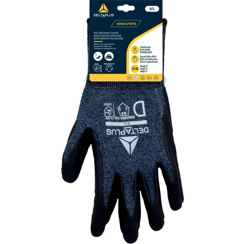 Guantes con protección anticorte A4 y calibre 21