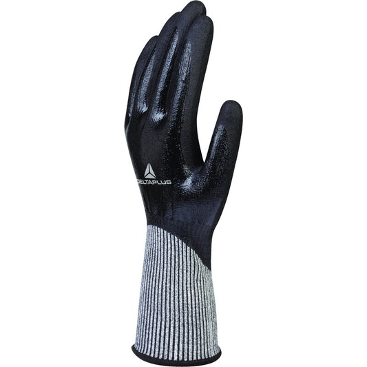 Guantes de protección de corte A4 con doble recubrimiento de nitrilo