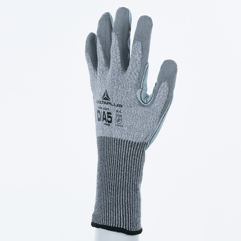 Guantes anticorte A5 con cuero vacuno