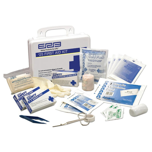 Ansi 25 Person Premium First Aid Kit Plastic Box
