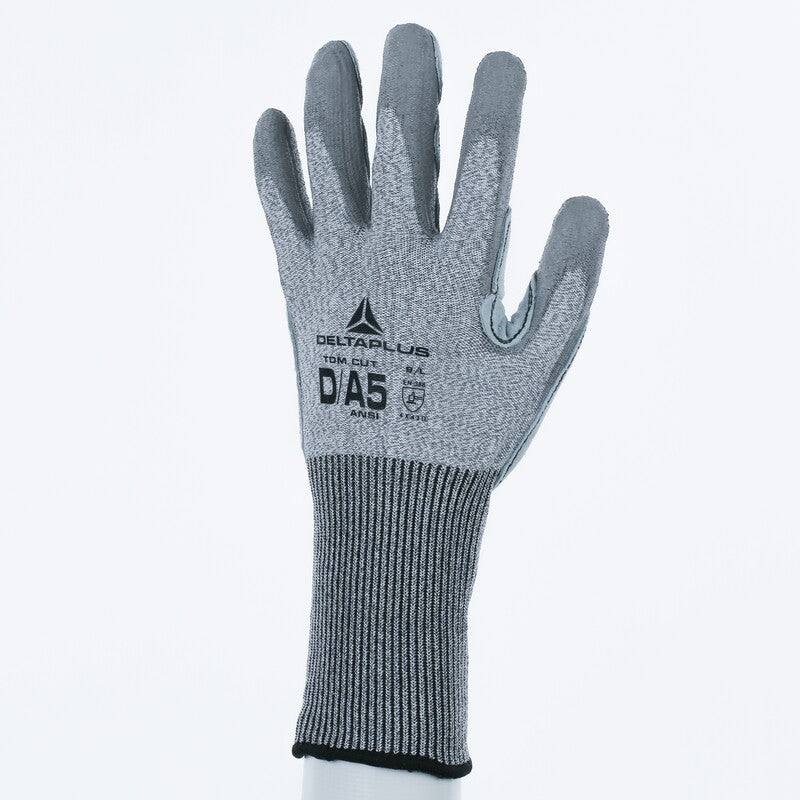 Guantes anticorte A5 con cuero vacuno