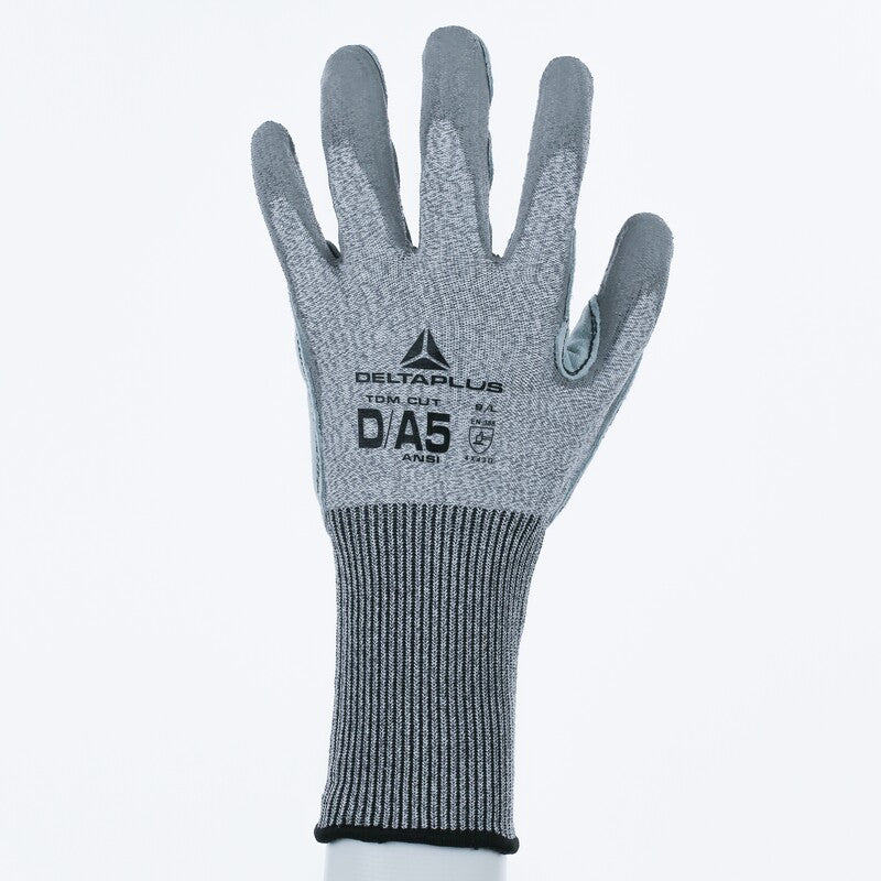 Guantes anticorte A5 con cuero vacuno