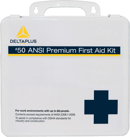 Ansi 50 Premium First Aid Kit Plastic Box