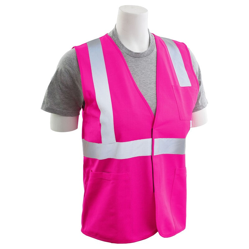 S762P PINK NON-ANSI SAFETY VEST