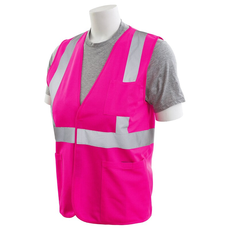 S762P PINK NON-ANSI SAFETY VEST