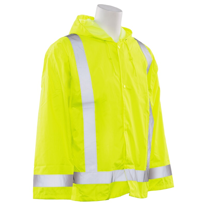 S373 CLASS 3 HOODED RAIN JACKET